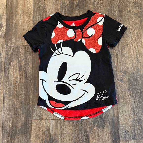 Disney Other - Disney Minnie Mouse Black and Red Tee